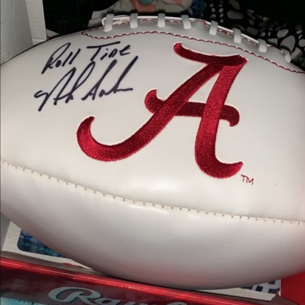 ROLL TIDE FOOTBALL SIGNED BY COACH